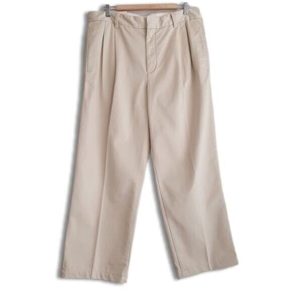 JOE FRESH New - Neat Pleated Chino Pants Beige Cream Men's Sz 36 - Picture 1 of 9
